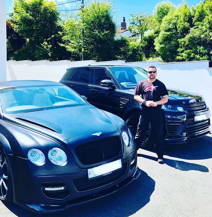 Mobile valeting service on black golf