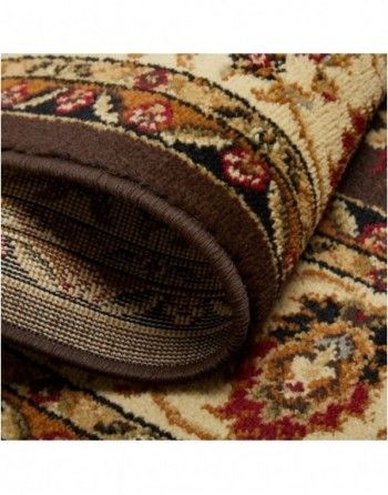 A close up of a rug with a floral pattern