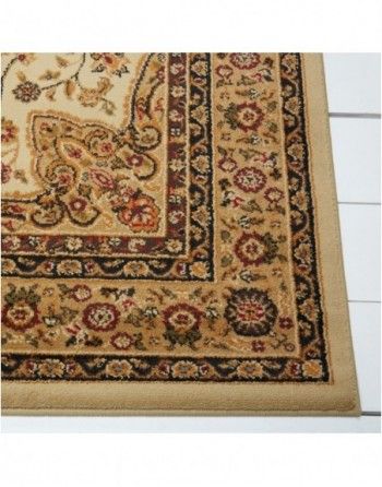 A close up of a rug with a floral pattern