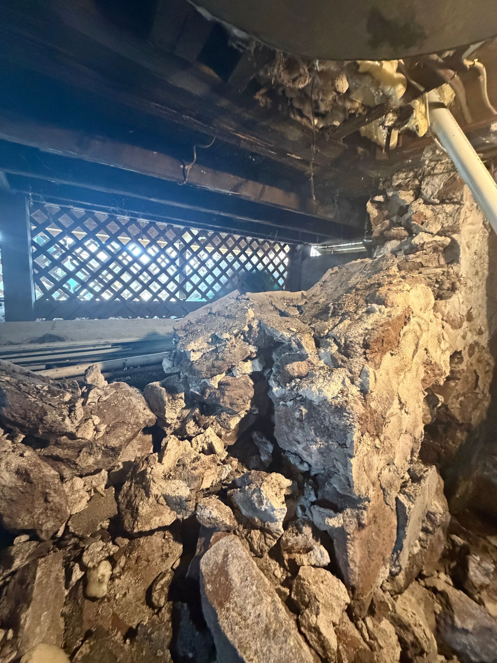 Foundation inspection finds crumbling foundation issues in Chicopee, MA