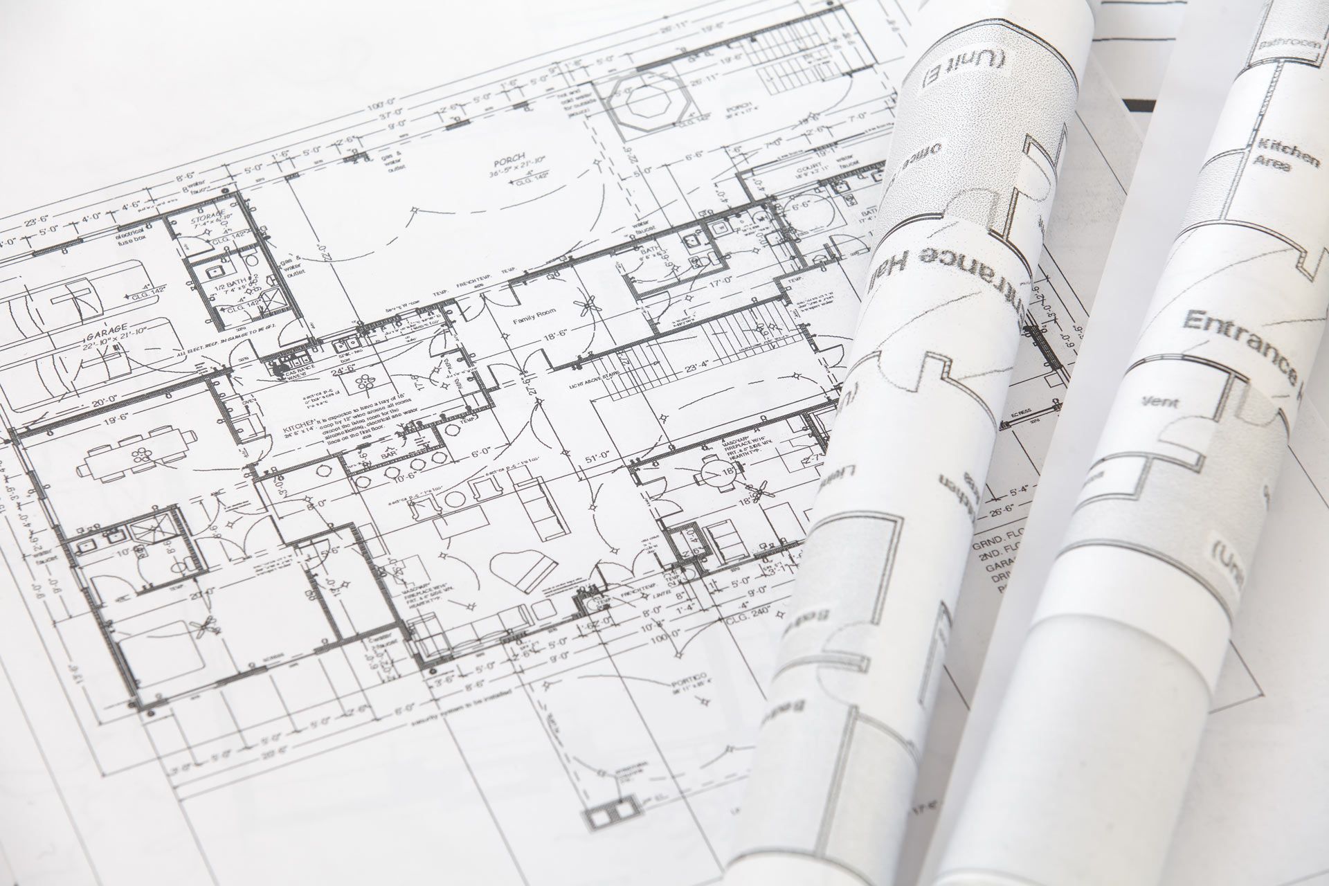 A black and white floor plan of a house