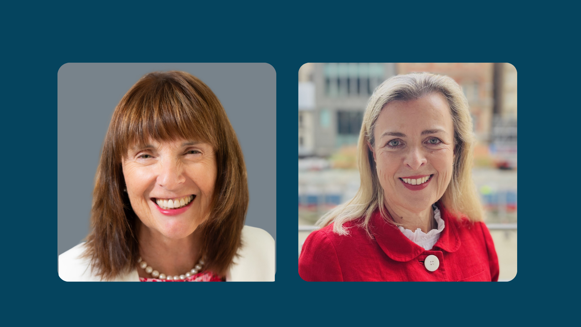 Sharon Callister, CEO Mission Australia and Liska Turner, Partner Executive Search 