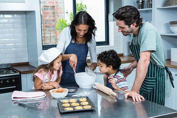 family time in the kitchen