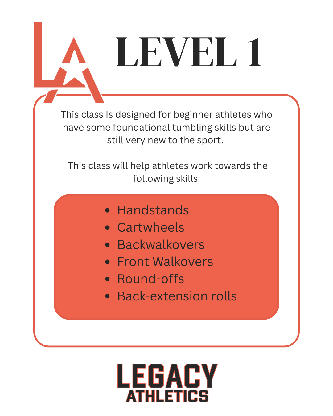 Level 1 Tumbling
