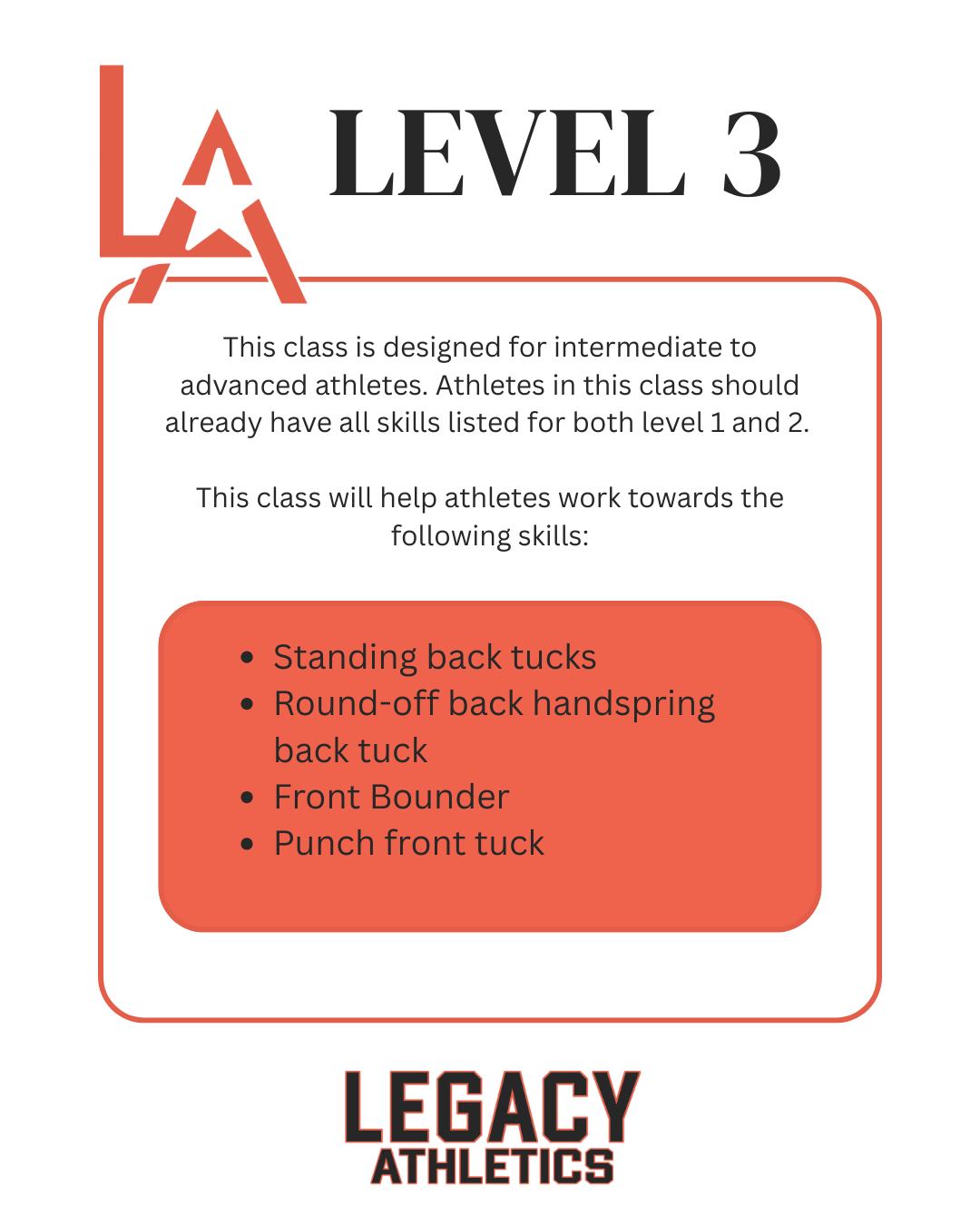 Level 3 Tumbling