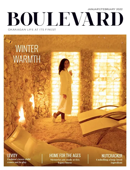 a woman in a bathrobe is on the cover of a boulevard magazine