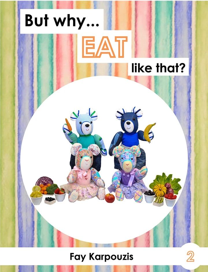 Stuffed Bears Sit in a Circle With Fruits and Vegetables — Coastal Vibez In Ourimbah, NSW