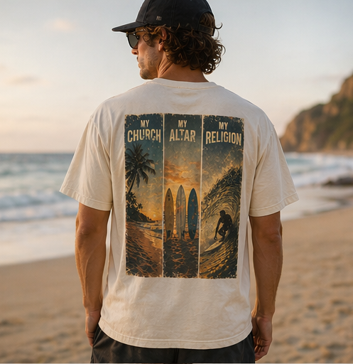 Person On A Beach Wearing A Cream Shirt — Coastal Vibez In Ourimbah, NSW