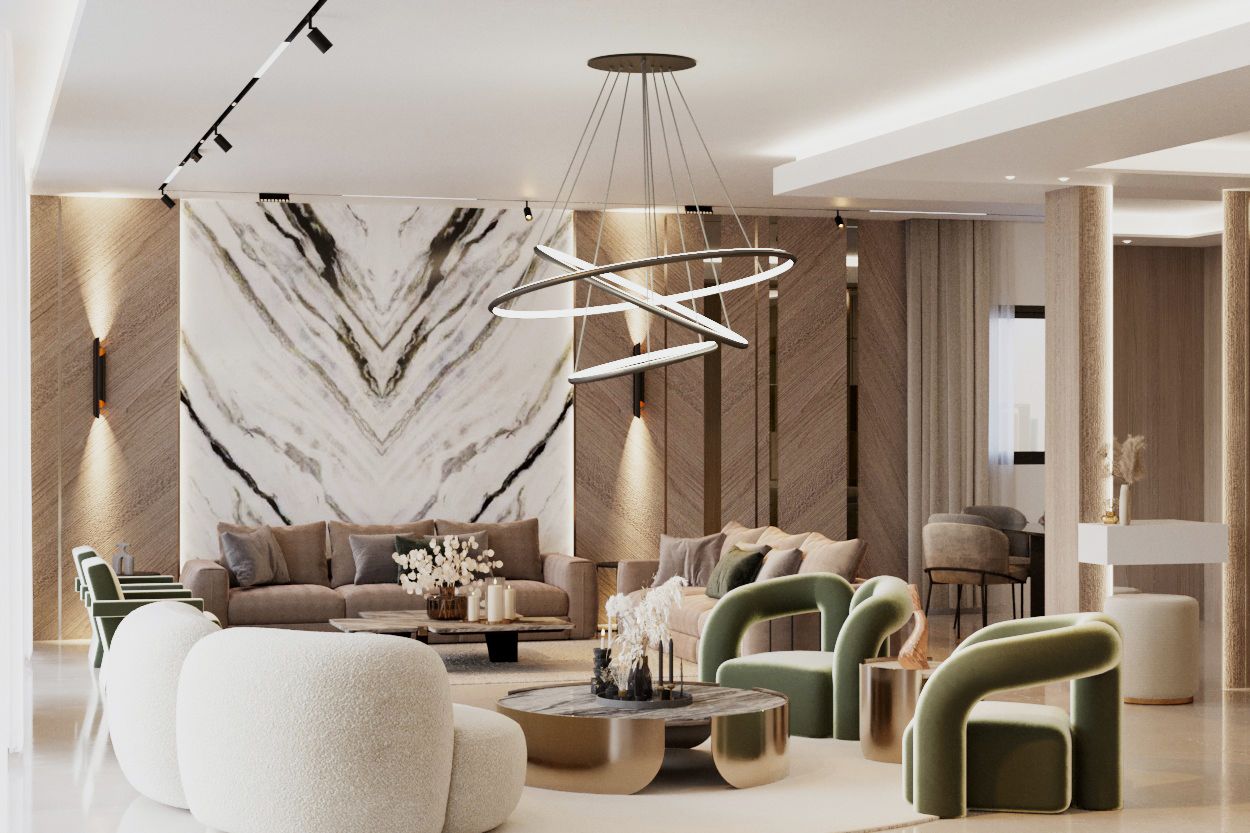 Modern & Luxury Living Rooms Interior design & Execution