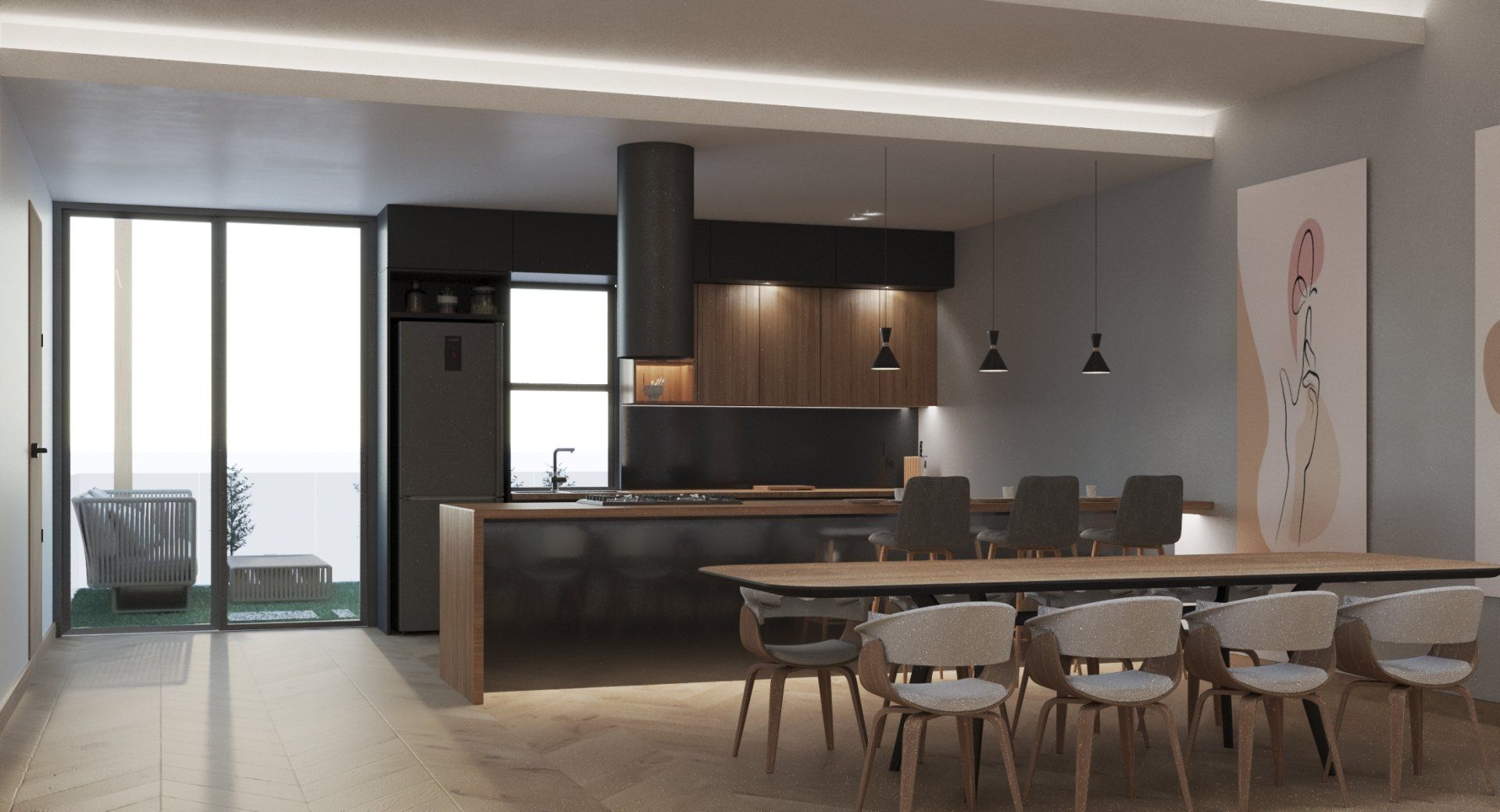مطبخ تصميم داخلي