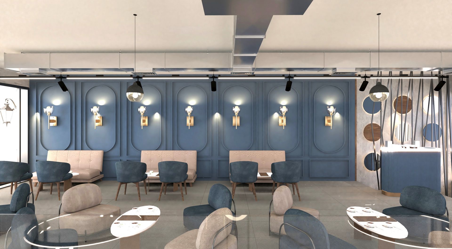 مطعم مقهى تصميم داخلي