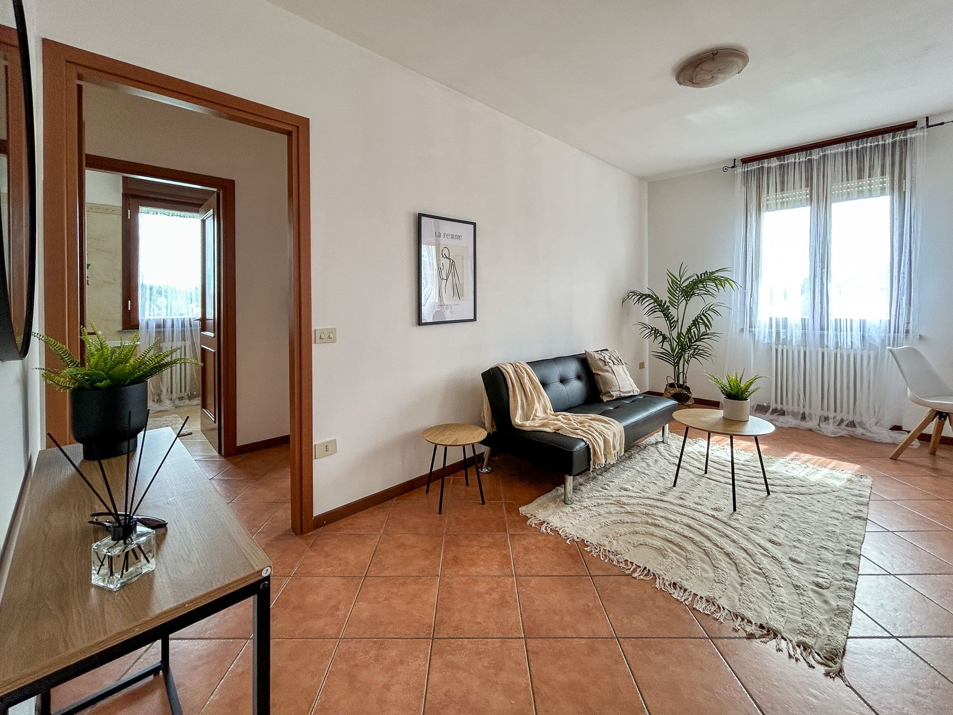 appartamento in vendita con allestimento di home staging a parma, before after, prima e dopo