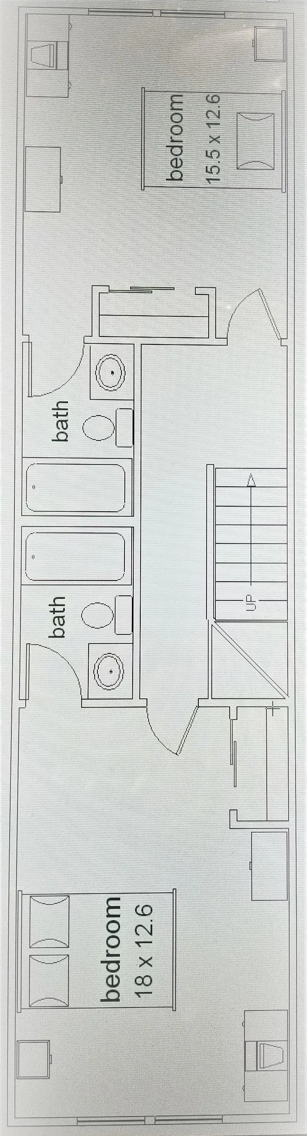 A black and white floor plan of a house.