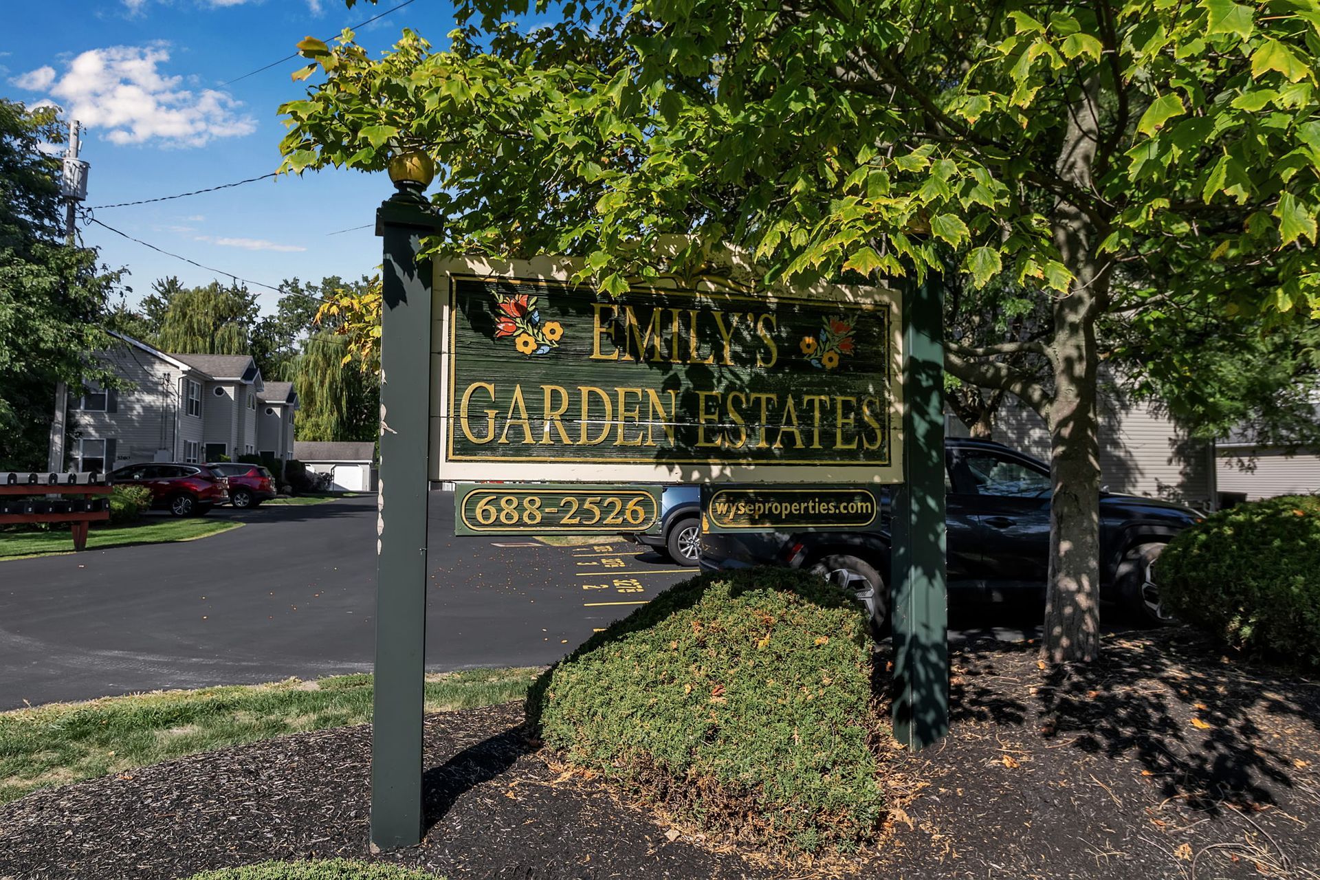 Emily's Garden Estates Sign.