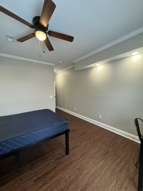 Comfortable bedroom space inside rental apartment