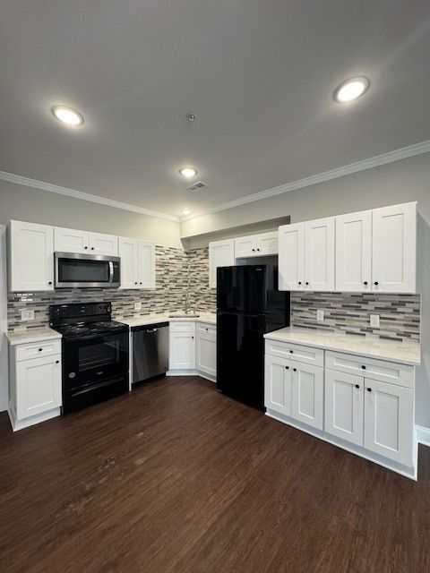 Stylish kitchen with modern cabinets and storage space