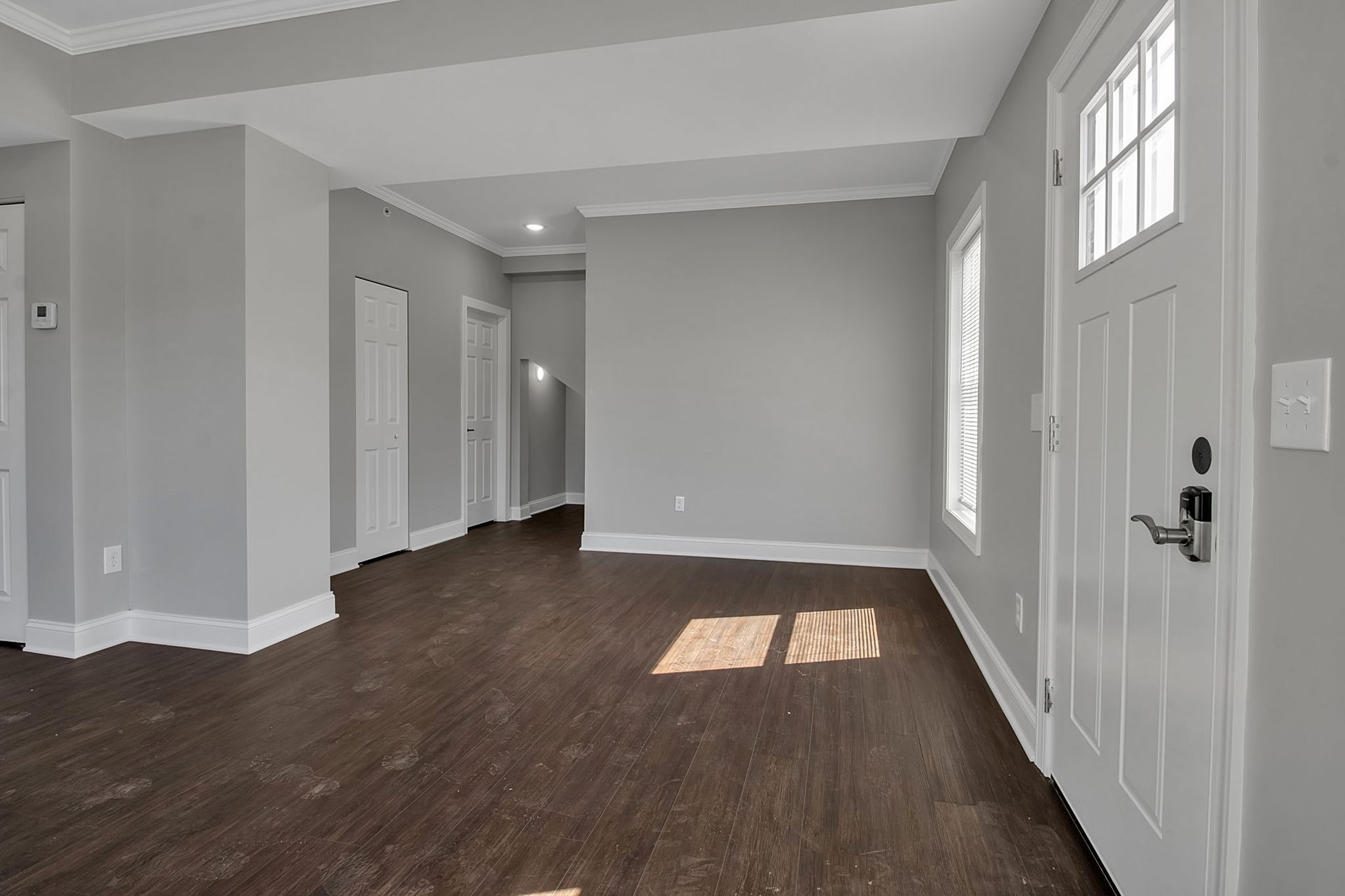 Comfortable living space inside modern apartment home