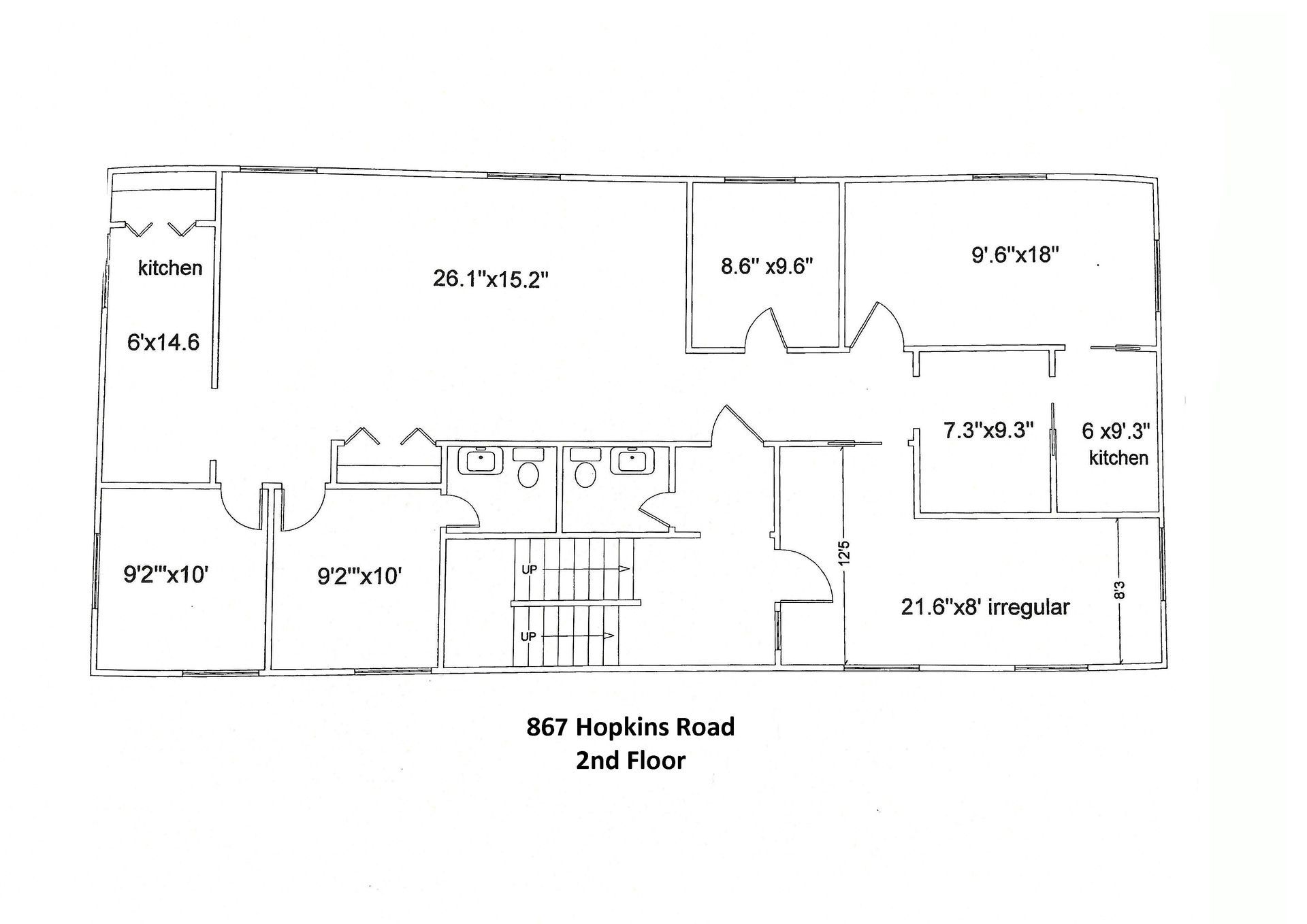 A black and white floor plan of a house.