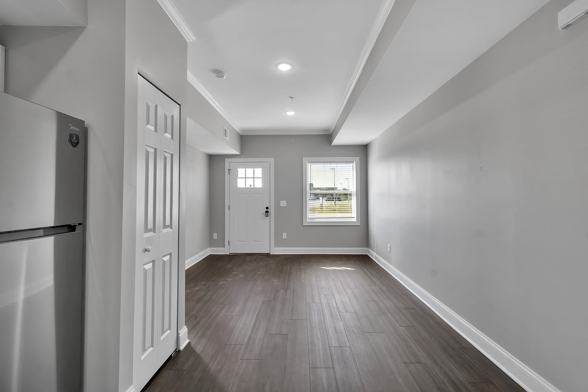 Interior living area inside renovated apartment unit