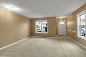 Lounge interior with clean design and contemporary layout
