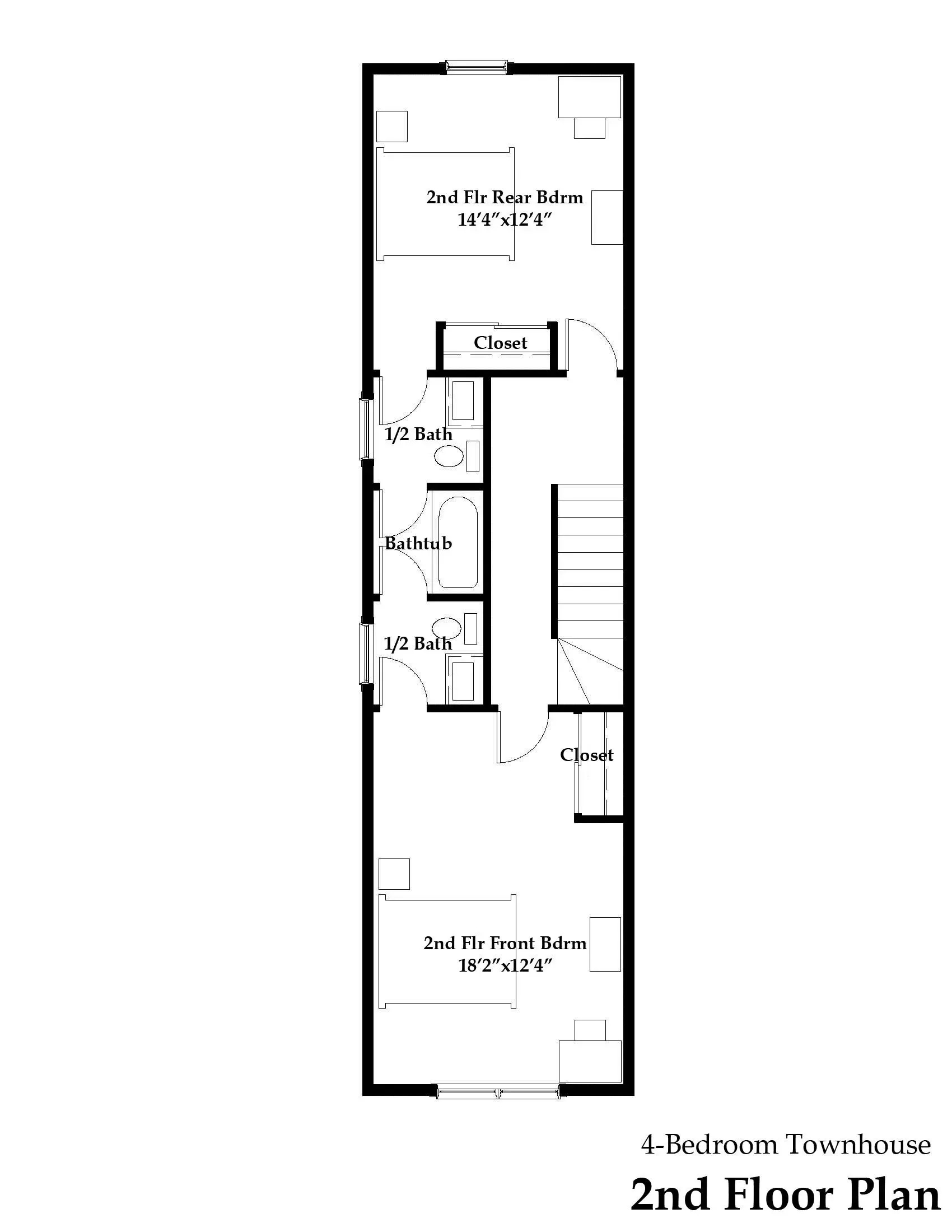 A black and white floor plan of a house.