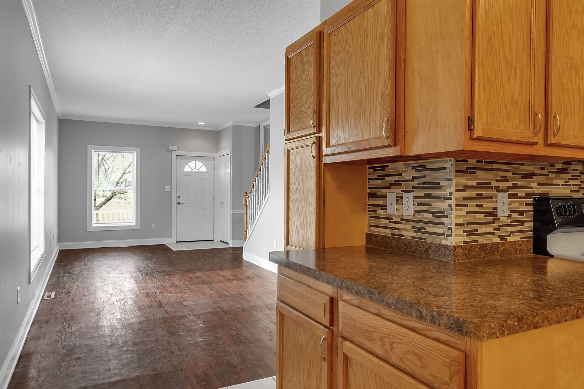 Bright living room in Amherst NY rental apartment