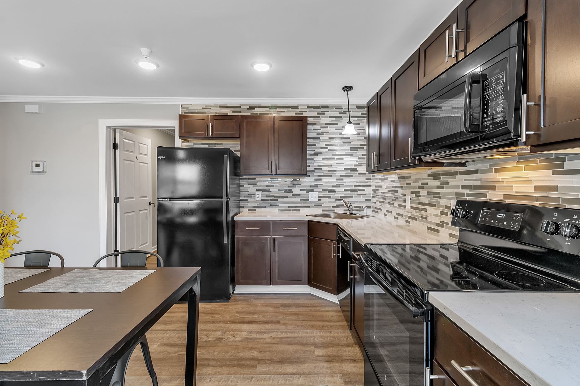 Spacious kitchen interior with updated appliances