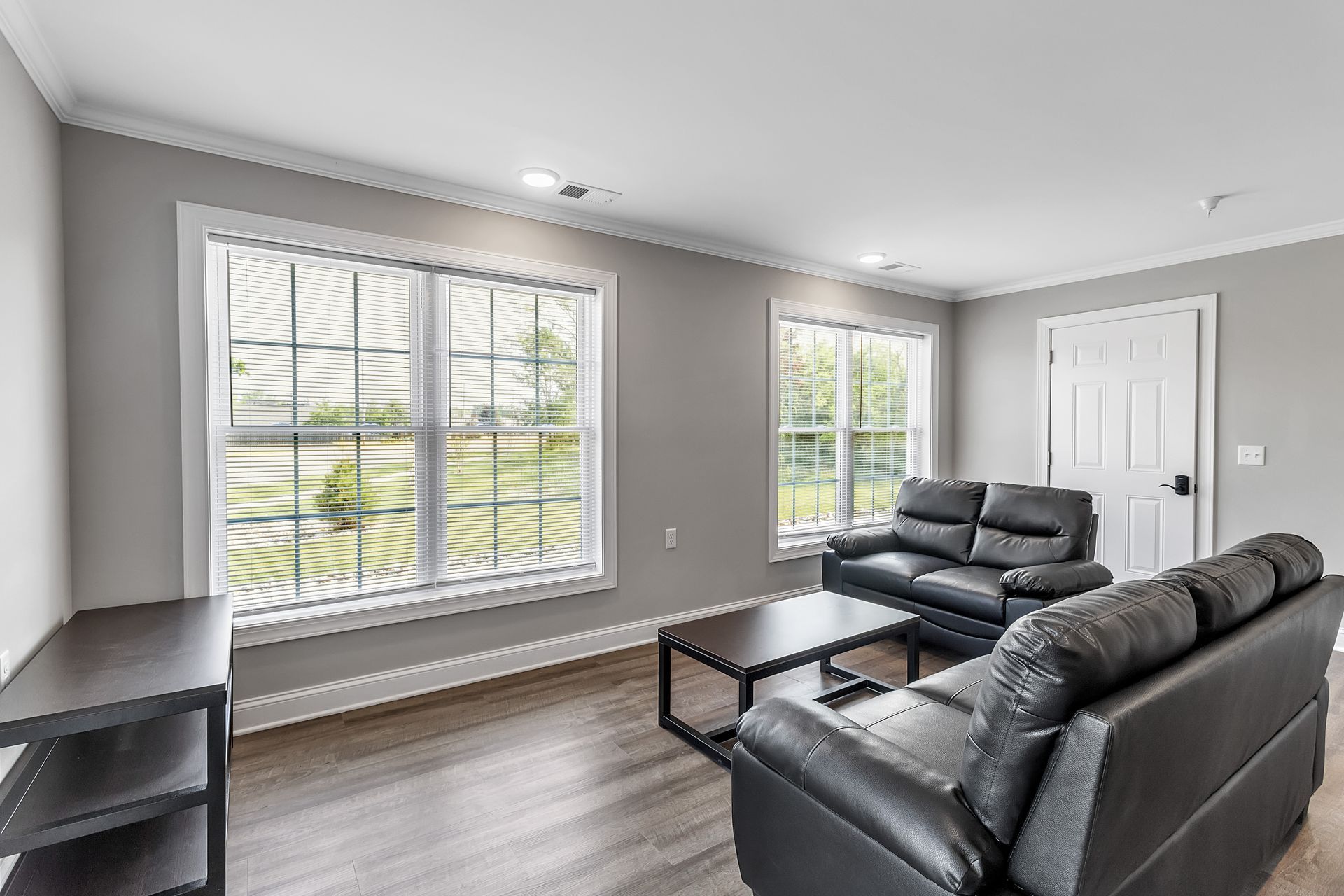 Living room area inside Amherst NY apartment home