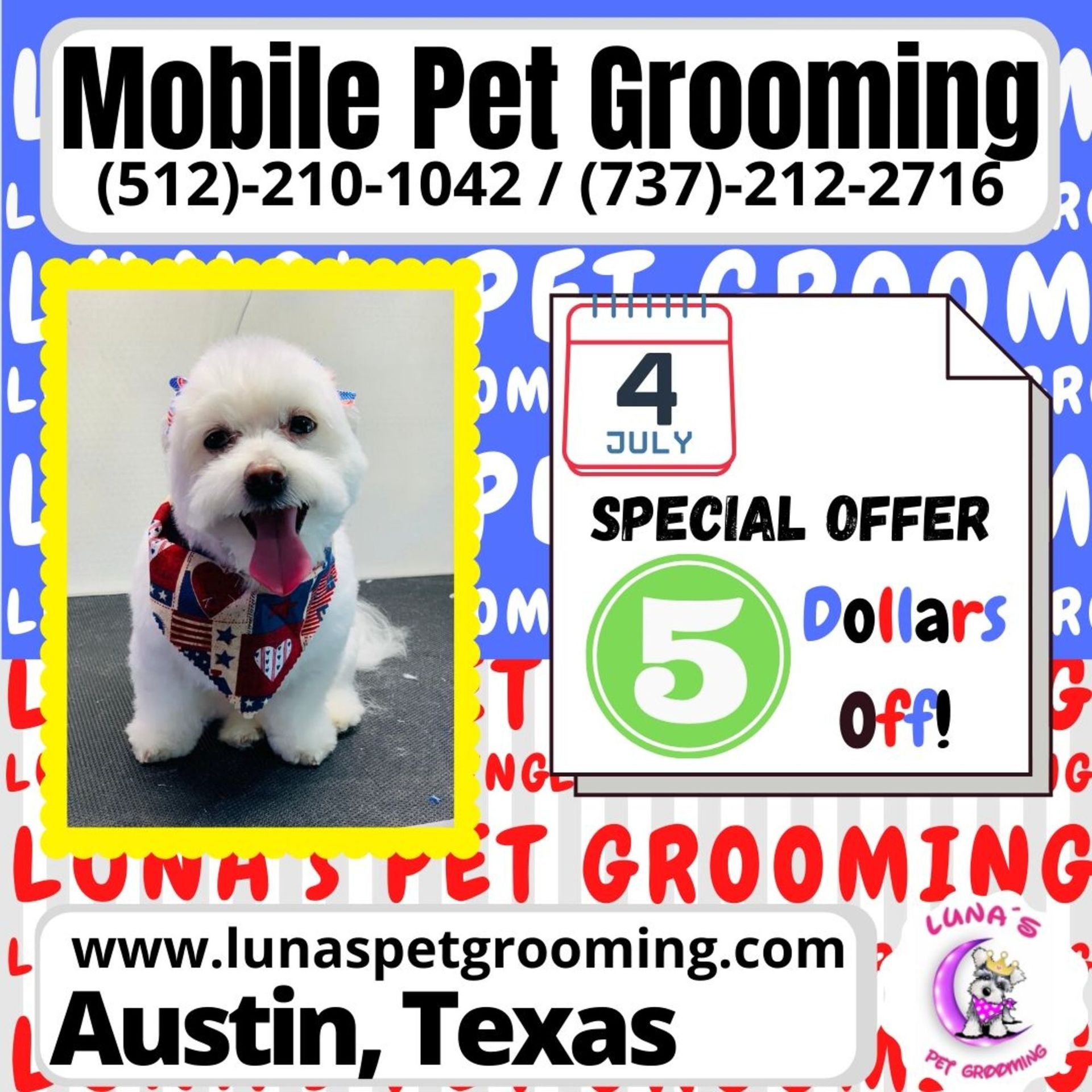 Home Luna's Pet Grooming Austin, TX