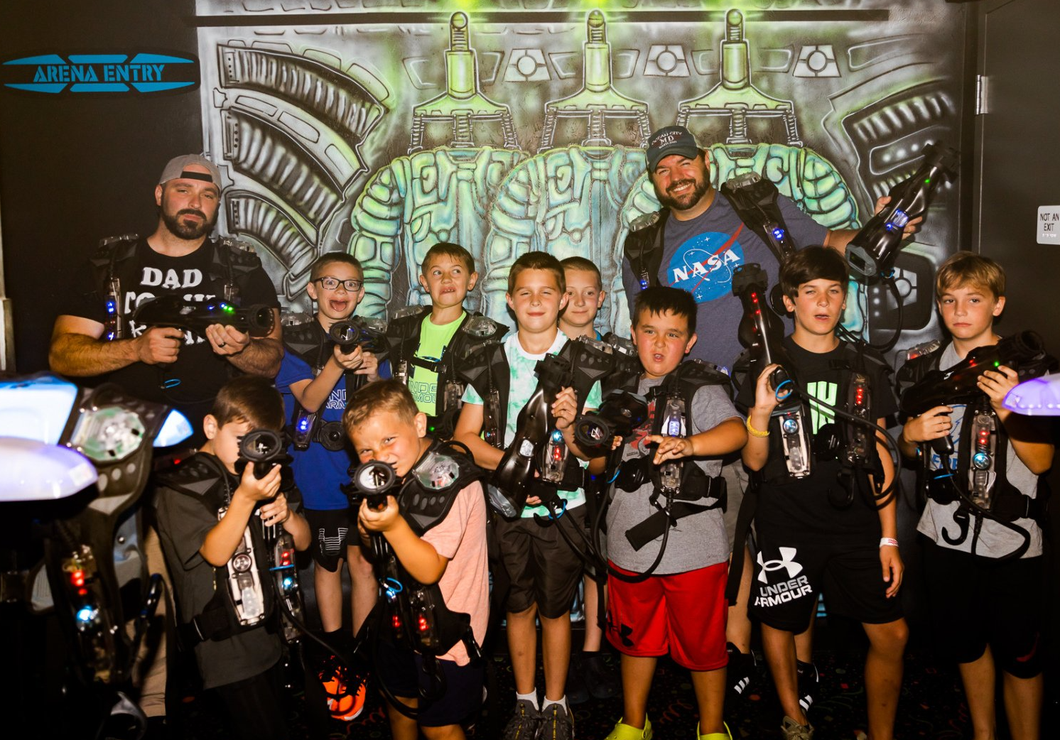 Kids group laser tag event at Zone 28 Pittsburgh