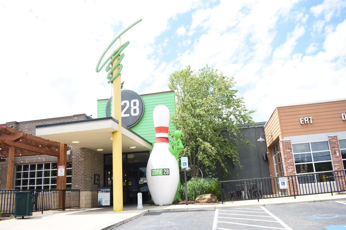 The Zone 28 entrance on Freeport Road in Pittsburgh