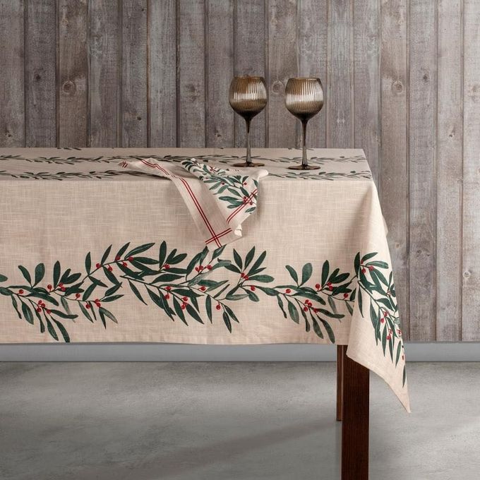 A Table With A Table Cloth And Two Wine Glasses On It — Caba's Drapery In Coffs Harbour, NSW