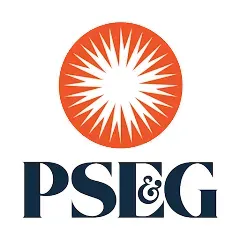 PSE&G logo with an orange sunburst above dark blue lettering