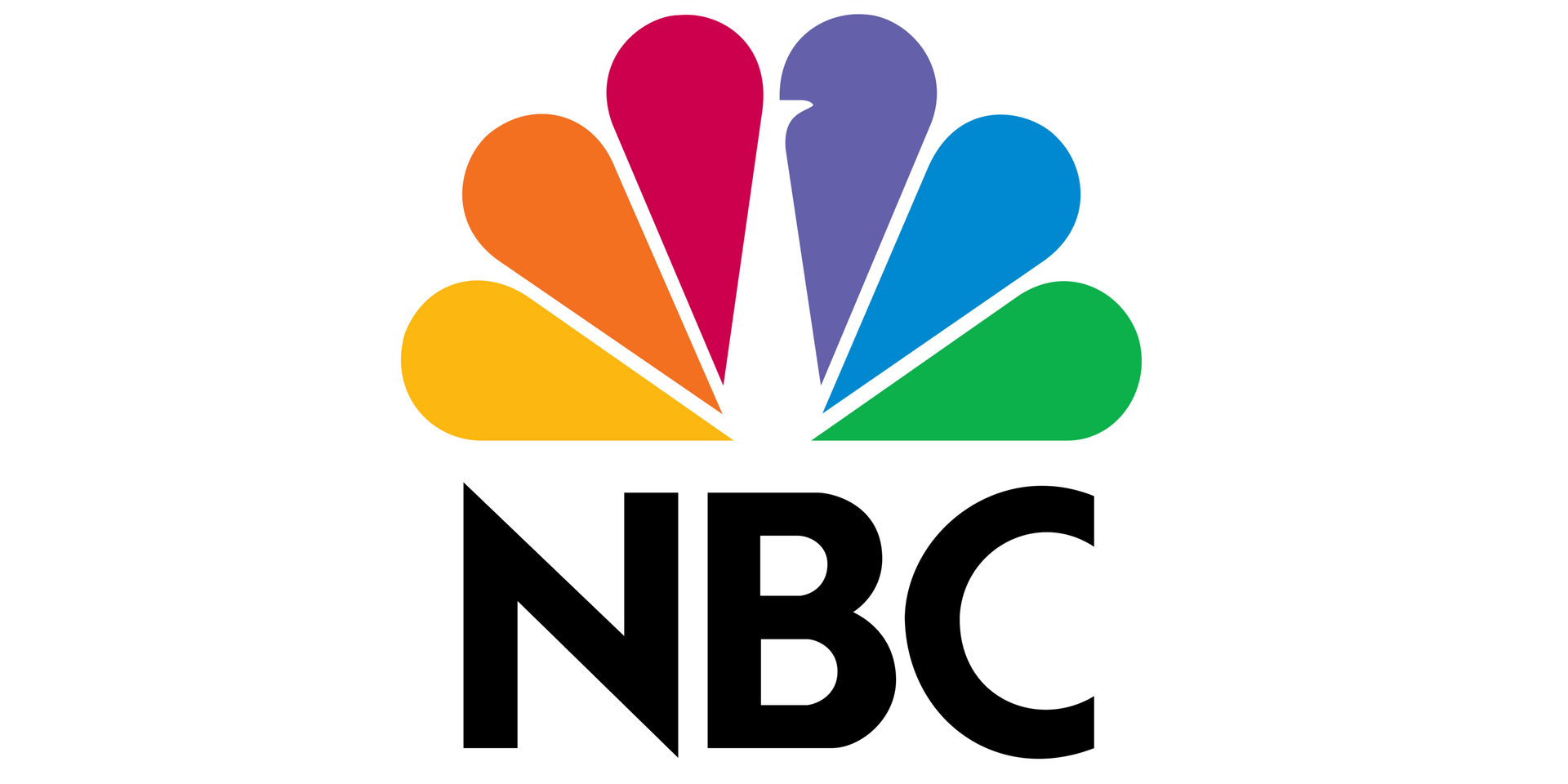 The nbc logo is a rainbow colored eagle with the letters nbc below it.