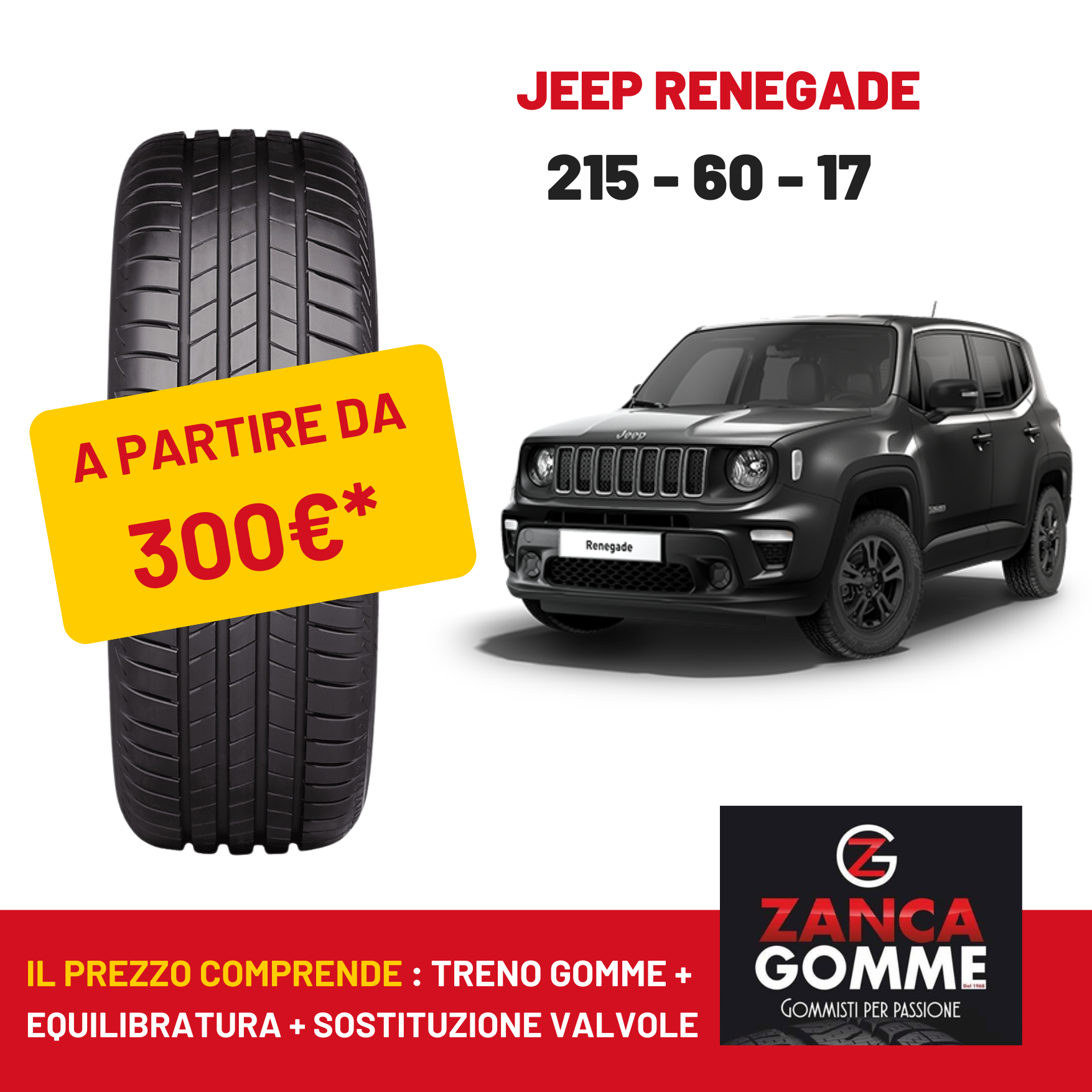 Promozione penumatici per Jeep