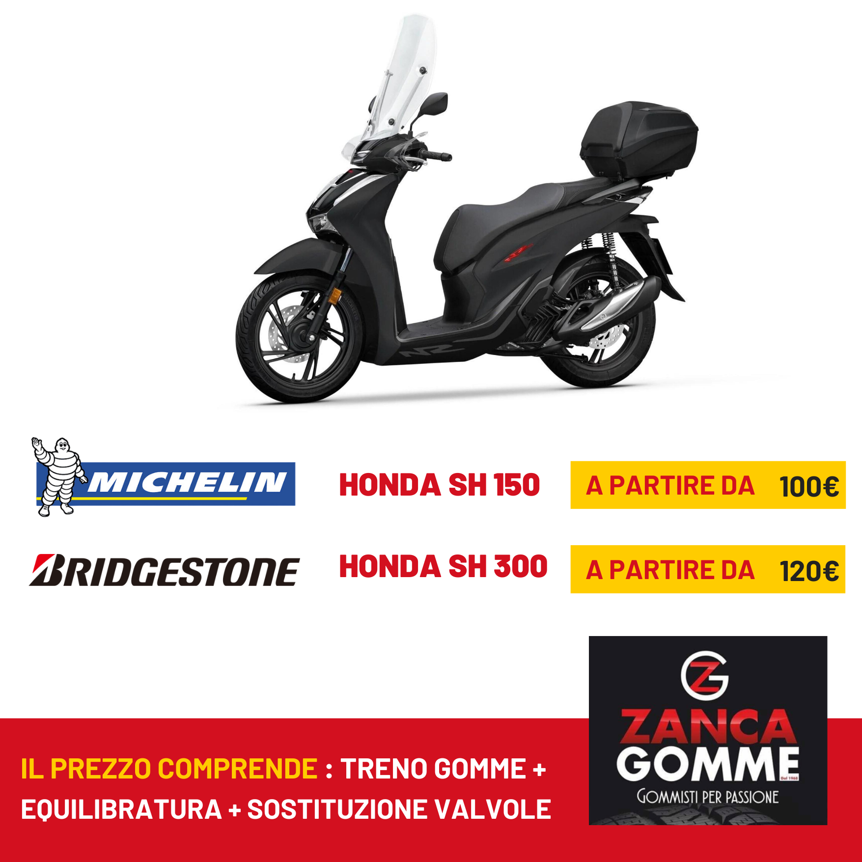 Gomme in promozione per scooter
