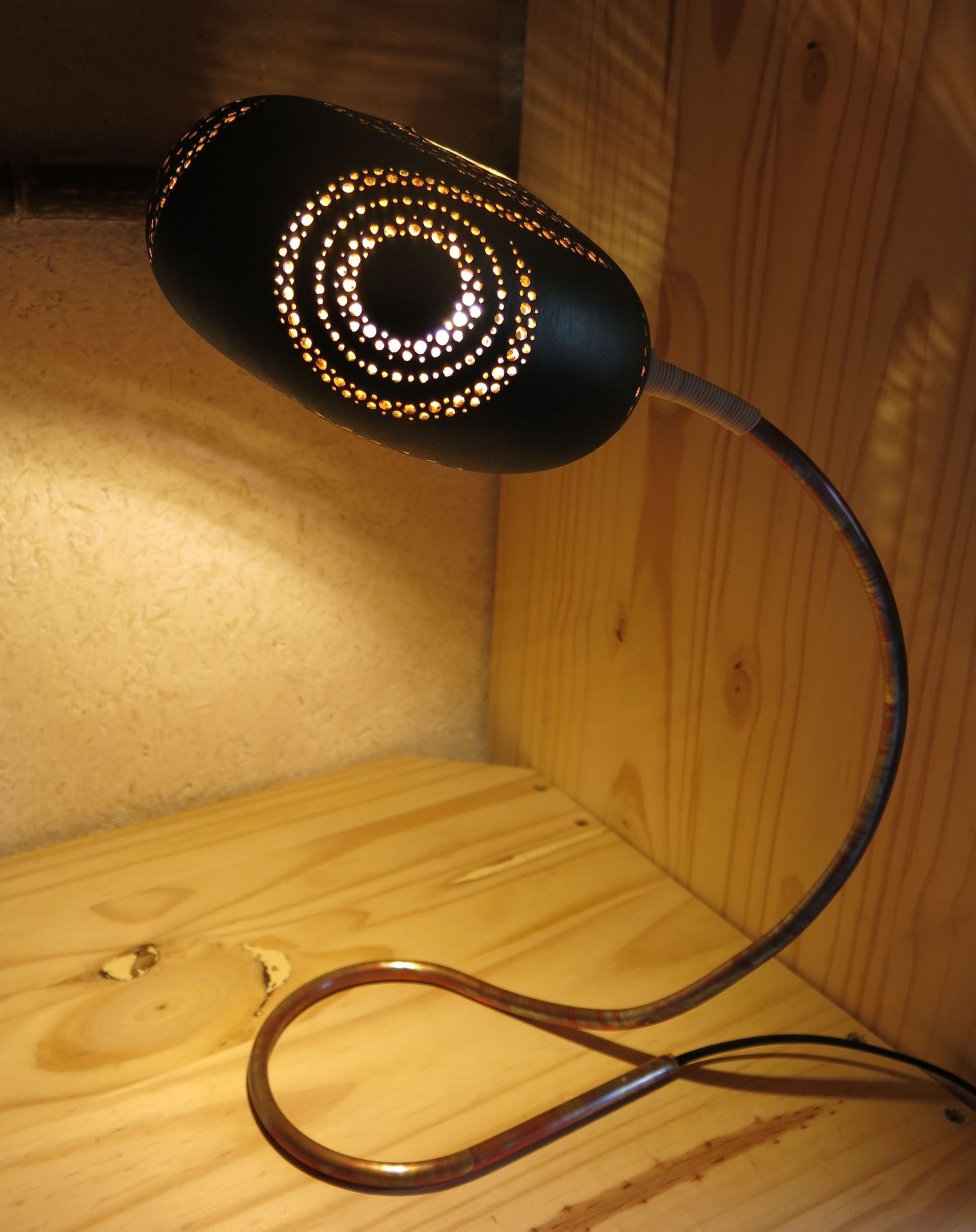 Lampe sur pied Abat jour plate de corse