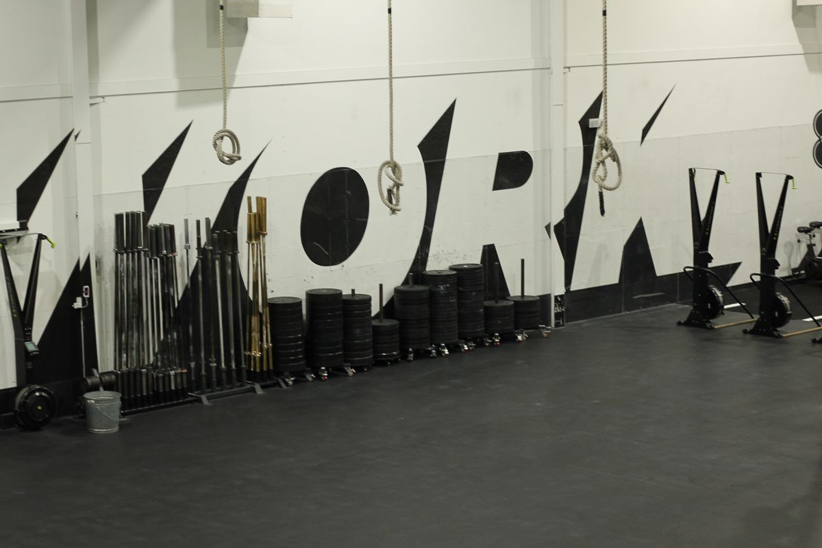 Gym interior with
