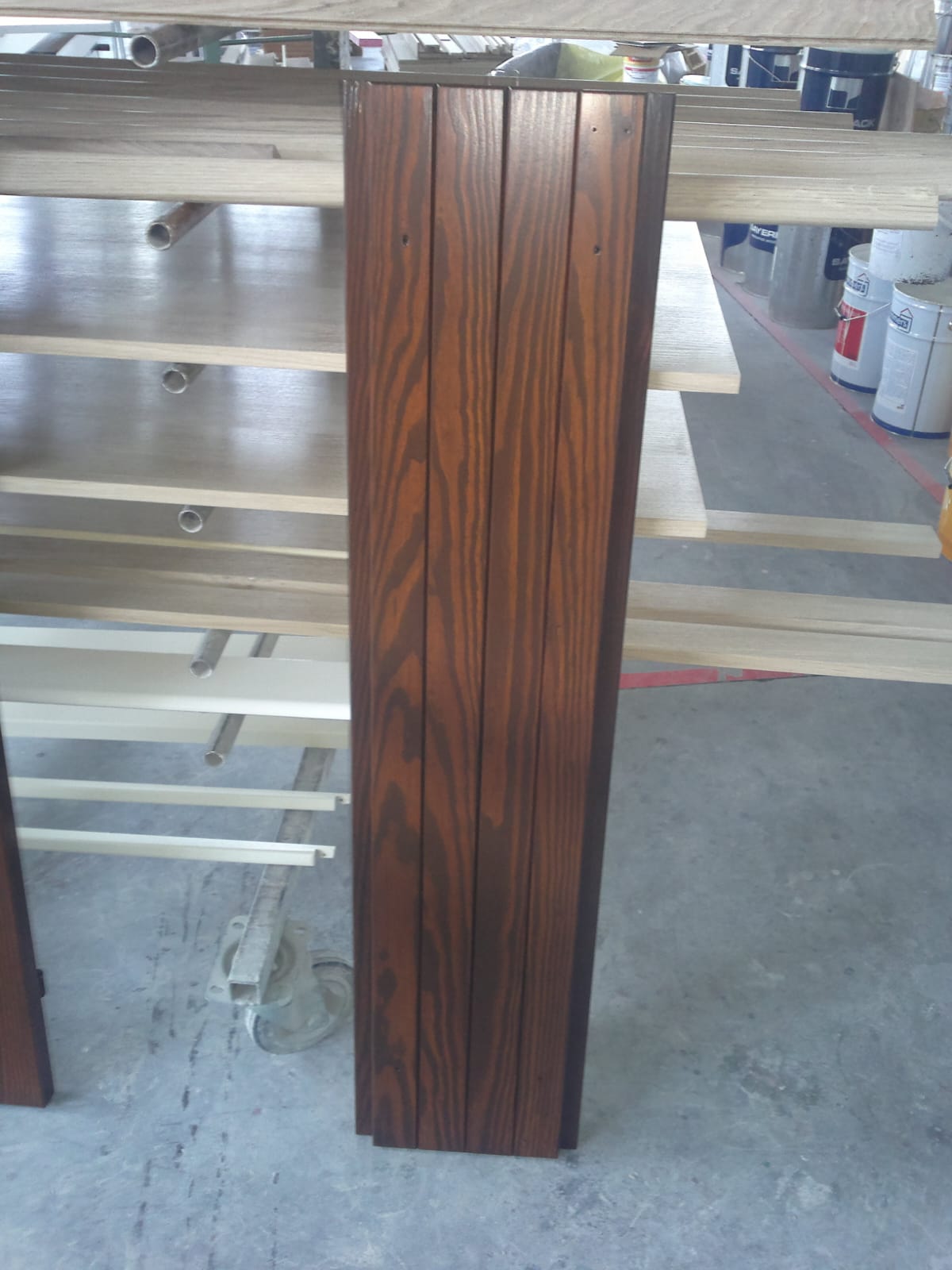 Scure di legno restaurata