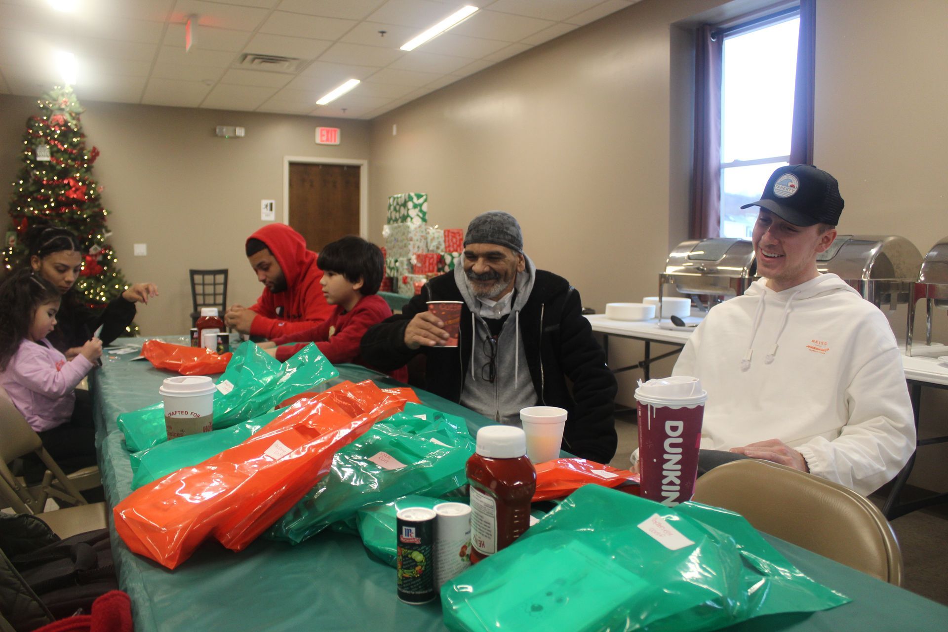 Empire Group employees enjoying the breakfast.