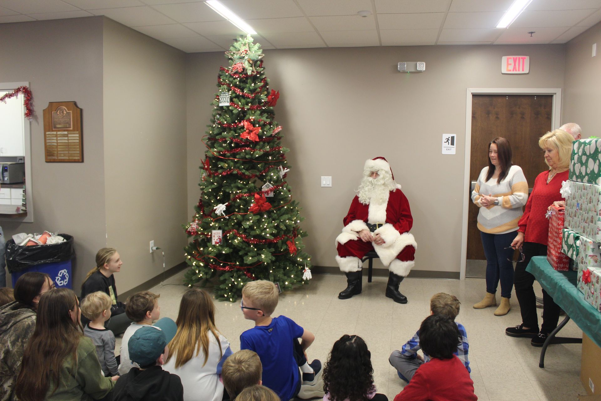 Santa getting ready for the kids!