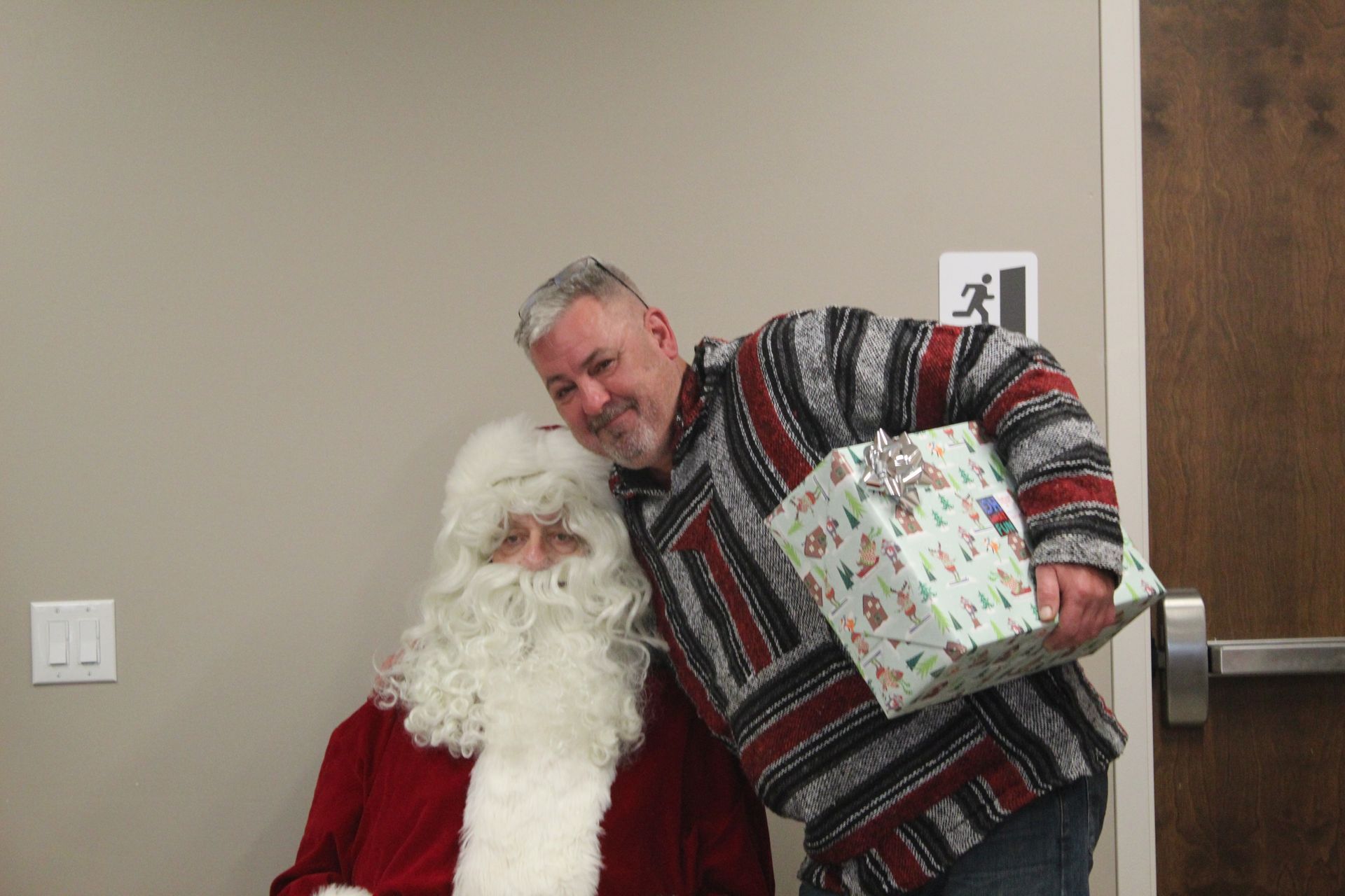 Troy with Santa