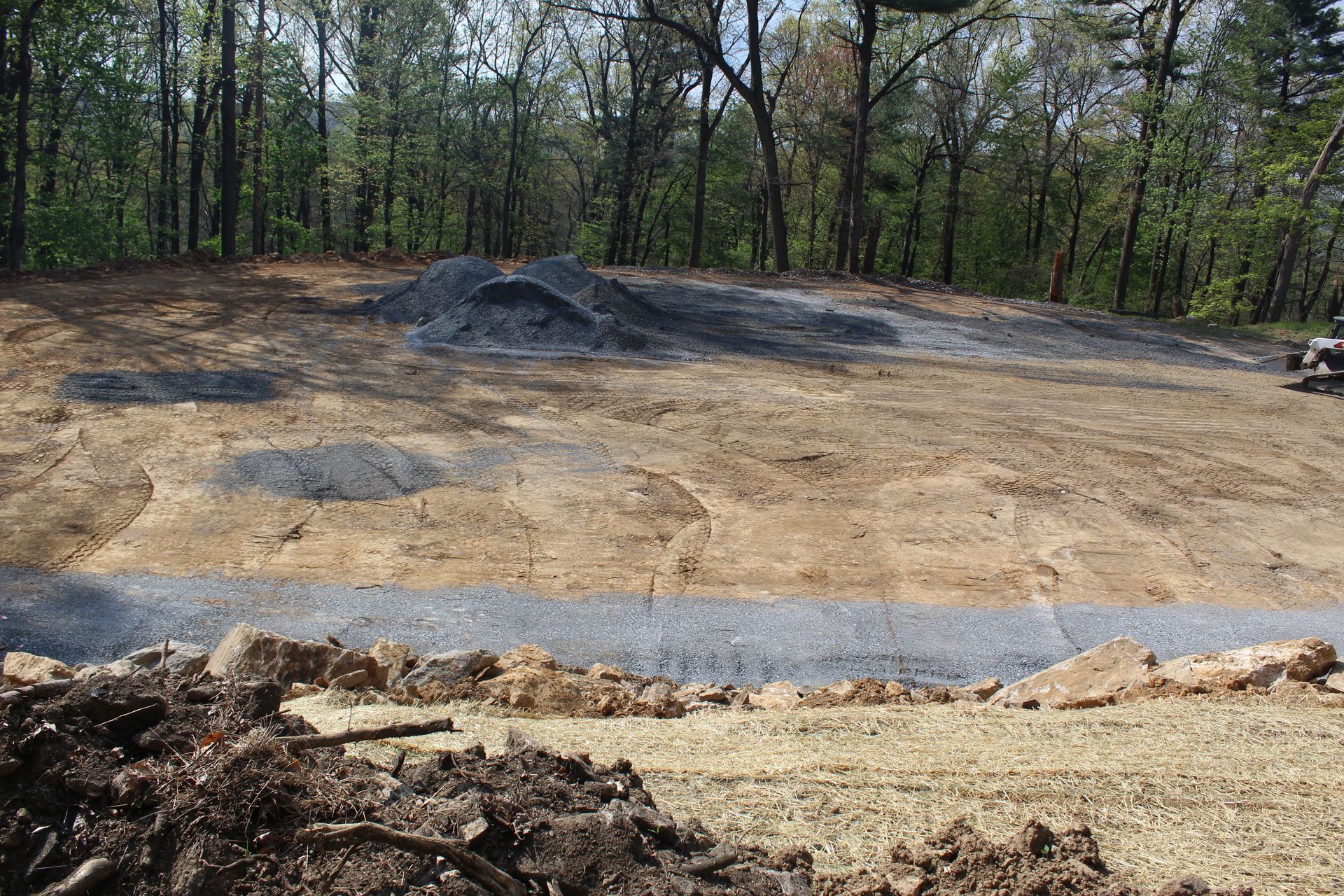 The stone is compacted. 