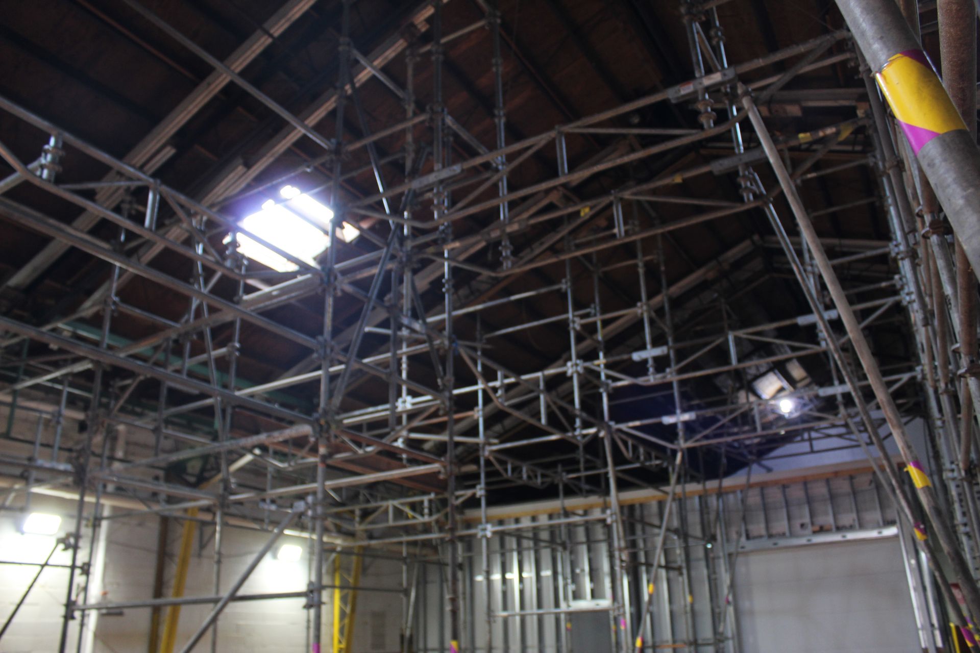 Empire Services starts the roof demolition at a processing plant. 
