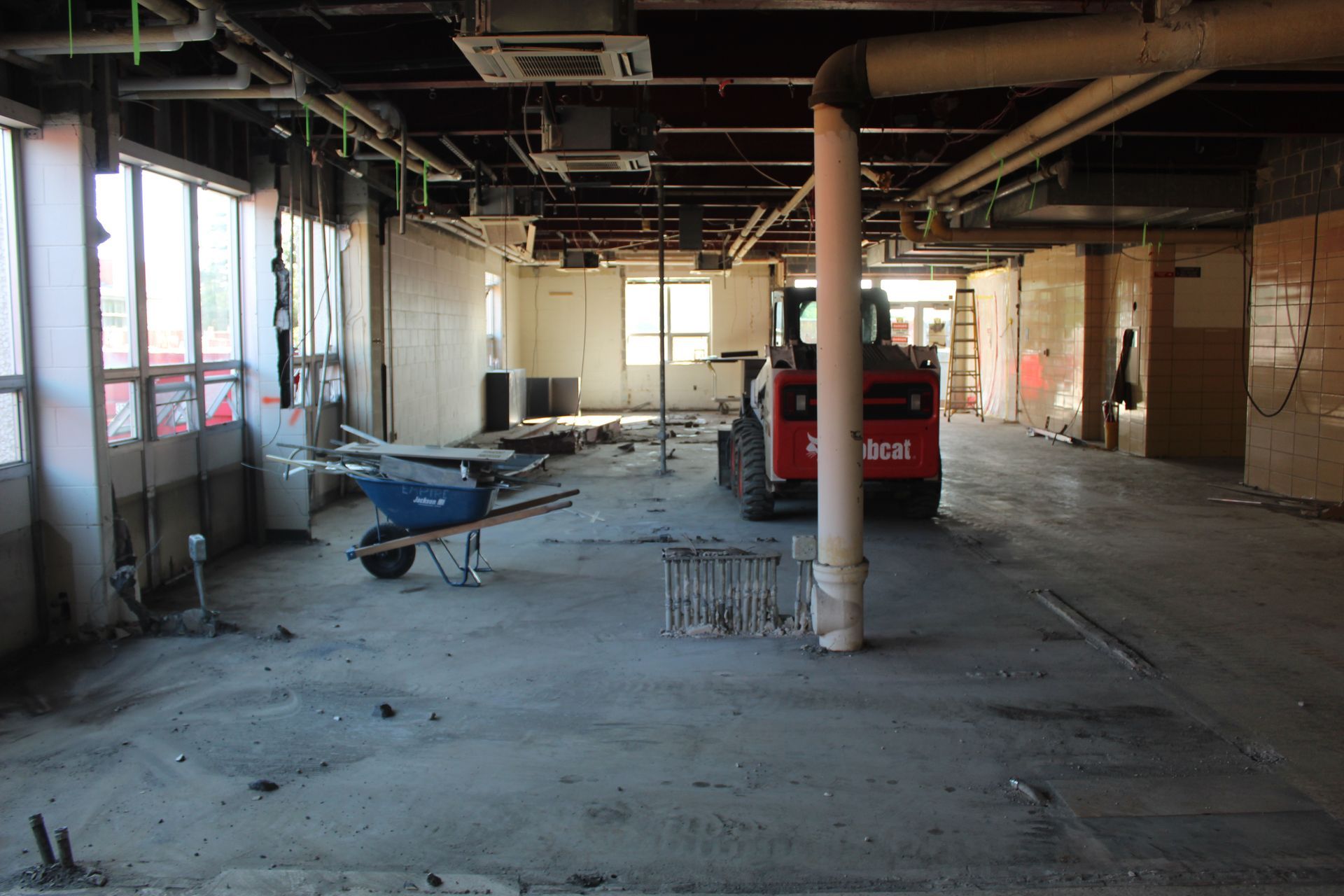 Core cleared in structure at Kutztown University.