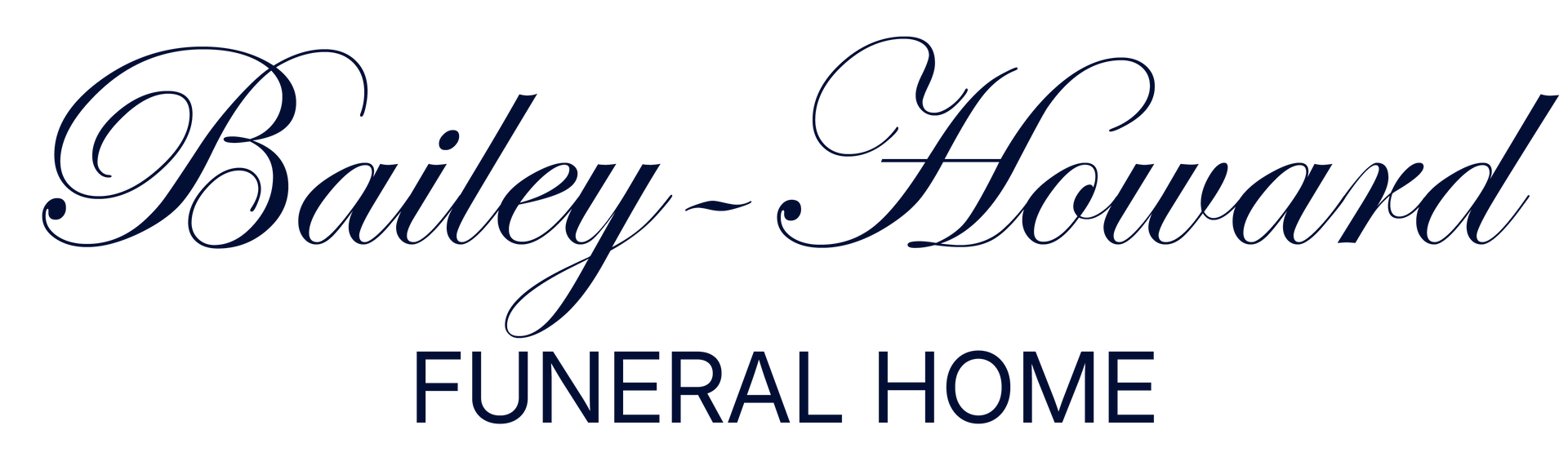 The logo for sample funeral home is shown on a white background.