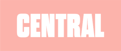 White “CENTRAL” text on a pink background.