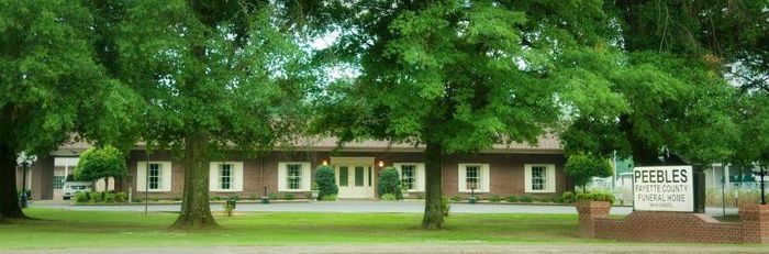 exterior view of for Peebles Fayette Couny Funeral Home Main Chapel in Somerville, TN