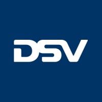 DSV white logo on a dark blue background