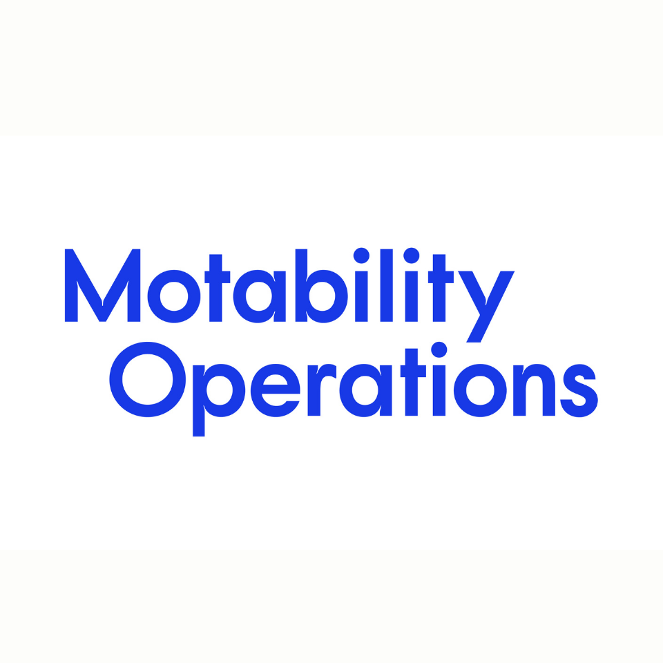 Motability Operations logo in blue text on a white background
